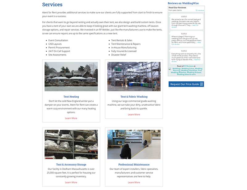 Rental Website Sample